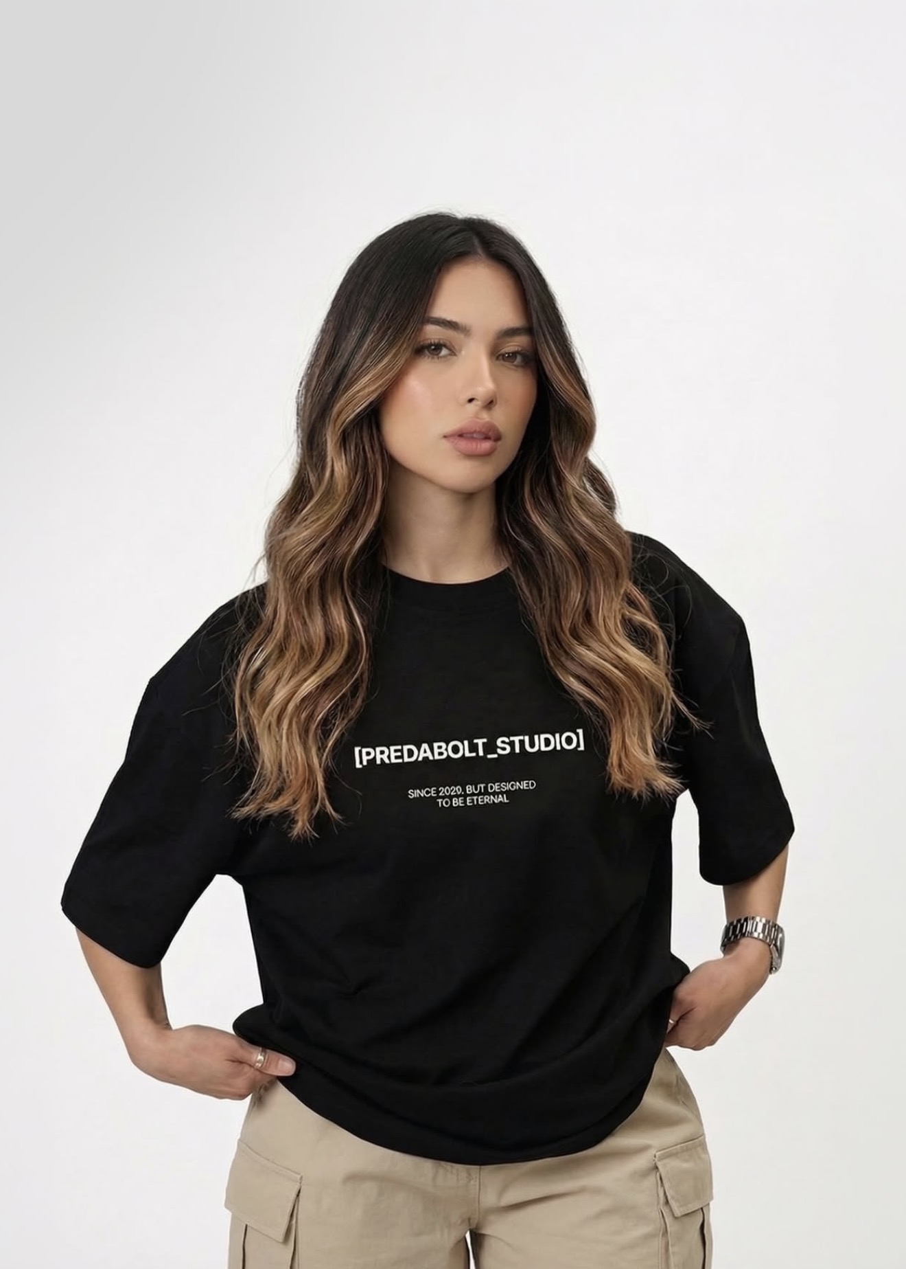 Camiseta Predabolt® sobre modelo